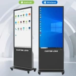 55 inch LCD Advertising Screen Digital Signage and displays Touch Screen Smart Kiosk Floor Standing Advertisement Billboard