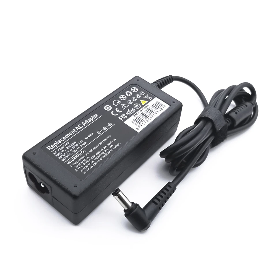 5.5*2.5mm 19v 3.42a 65w power adapter laptop charger for toshiba