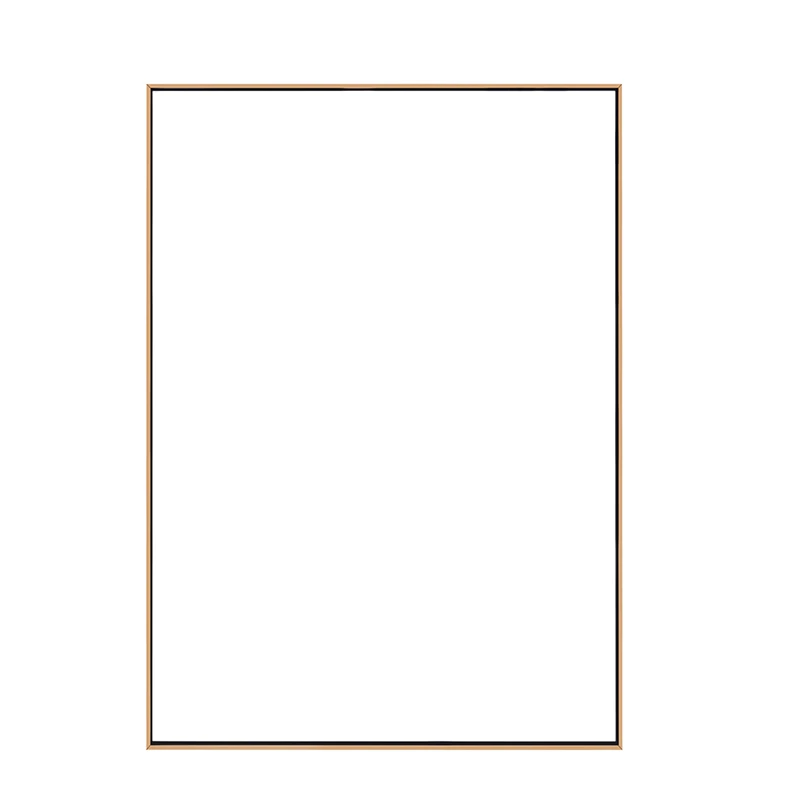 560x800mm Satin Brass Stainless steel Framed Rectangle Shape Mirror  decorative mirror wall