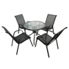 5pcs teslin chair and table set outdoor hotel patio garden furniture set