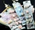 Import 5pcs/pack pet puppy cat dog hair clips mixed styles varies patterns bows pet hair accessories grooming product from China