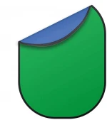 5'x7'/150*200cm 2 in 1 Blue/Green Collapsible Photo Background Cloth