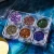 Import 6 colours/box Nail Glitter acrylic Powder 3D Nails Art Mix Sequins Foil Flakes from China