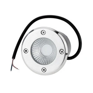 7W 12V DC COB chip LED RGB High bright Underground Light Lamp Waterproof Shockproof Tempered Glass Stainless Steel