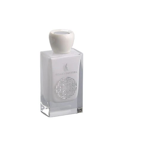 80ml luxury white inner painting coating glass perfume bottles
