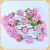 Import 9 pcs Colorful Rose Head Wreath For Wedding Hair Accessory PE artificial Flower With Silk Ribbon from China