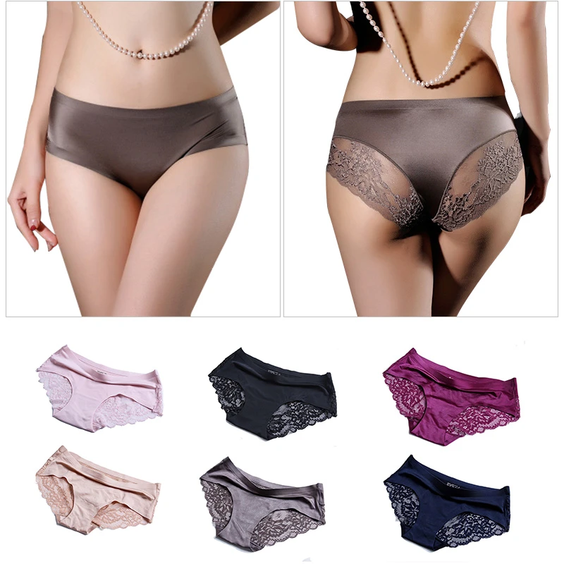 A4102 Sexy Panties Sexy Girl Silk Underwear Panties Woman Underwear