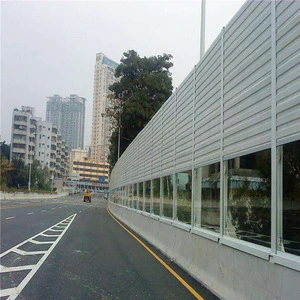 Acoustic fence ISO9001 railway highway Acoustical Noise Barrier /sound proof wall