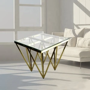 Acrylic coffee table modern glass top coffee table living room furniture