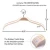 Import Adjustable clips Non Slip Stripes Natural Wooden Pant Clothes Hangers from China