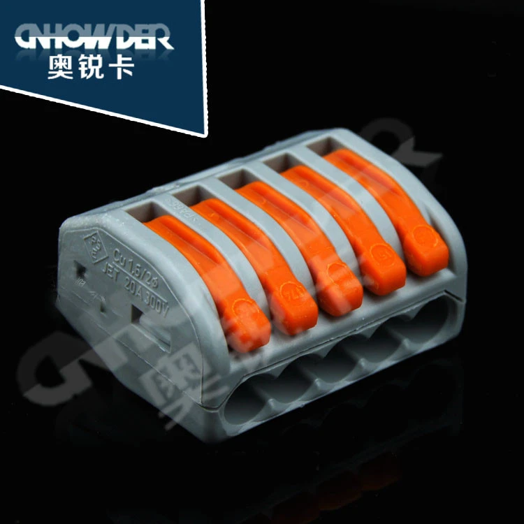 Advanced technology &amp; factory price 20pcs 222-412 series terminal blocks push in wire connector
