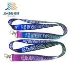 Airbus personalized Customized zip pouch sublimation printed lanyard