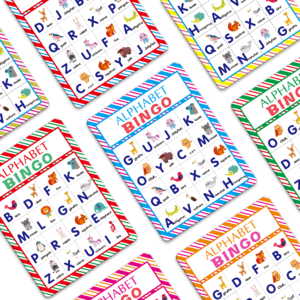 Buy Alphabet Bingo Game Card Board Matching Game Set, Abc Letters ...