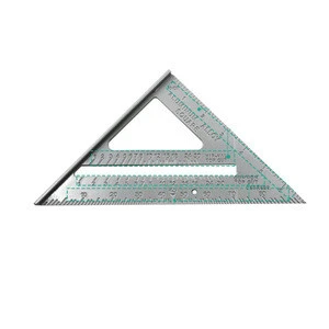 Aluminum Alloy Drawing Tool Triangle Angle Ruler for Carpenter
