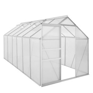 Aluminum garden greenhouse PC sheet plant protection 6 rooms greenhouse