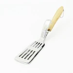 amazon bestseller father's day gift   free sample  stainless steel BBQ tools 2 in 1 spatula tong