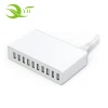 Amazon Bestseller Universal Charger 10 USB Port Wall Charger With 10A AC Cable Smart Charger docking for public
