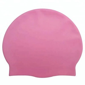 Amazon colorful custom silicone swimming cap