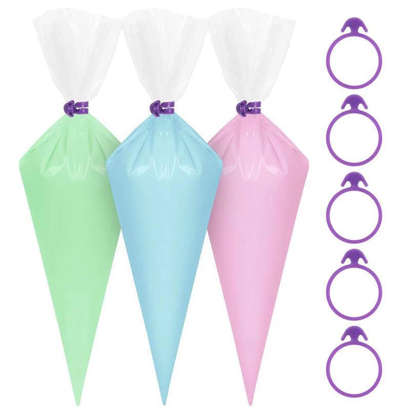 Amazon hot sales Pastry Bag Ties Silicone Decoration Bag Ties for Cupcakes Cookies and Cake