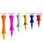 Amazon Hot Sales  Step Down Golf Tees Plastic 100 Pack Unbreakable Mixed Size Bulk Shaped Flexible Packaged with Lowest Prices
