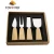 Import Amazon online shopping wholesale Custom Kitchen Wood Handle 4 pcs Food Cooking Kitchenware Pizza Butter cheese knife set from China