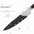 Amazon USA popular Factory wooden handle 7Cr17mov stainless steel 6pcs high quality king kitchen cooking knife set with sheath