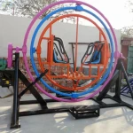 Amusement park ride  360 degree rotation space ring  human gyroscope game machine  for shopping mall center