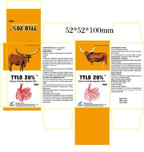 Animal health products Tylosin injection 20% for Veterinary Use