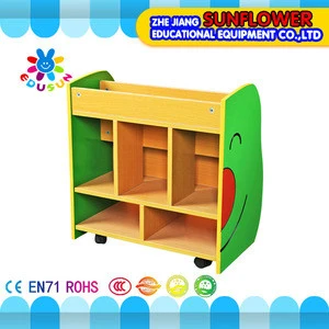 Animal Shape Wooden children Bookshelf Set School Furniture nursery school furniture Two Piece (XYH12141-2)