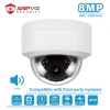 Anpviz 4K 8MP white color metal Dome Outdoor Security Camera POE H.265 CCTV IP Camera Built In Microphone IP 66 ONVIF IR 30m