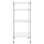 Import ANQI solid white 3-tier  metal shelf  factory made good quality heavy duty Storage Shelving Unit Metal Organizer Wire Rack from Pakistan