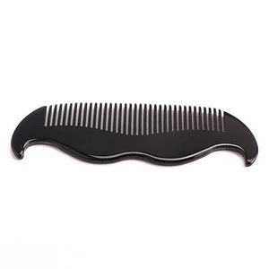 Anti-Static cellulose acetate handmade moustache pocket plastic comb