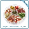 Antique Seafood Vegetable Fruit Plastic 4 Sections Serving Platter