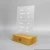 Import APEX Wooden Base Clear Acrylic Block Place Card Slot Stand from China