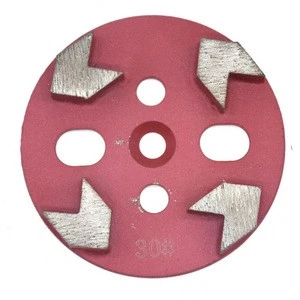 Arrow shape 2 segment  Floor Grinding Plate rough grinder