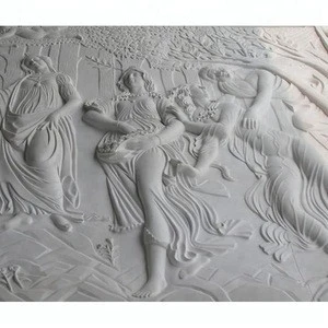 Art decoration Hand carvings wall marble relief statue