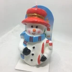 Art shape christmas candle light christmas decorated