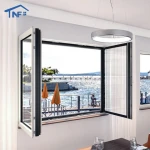 AS2047 certificate high quality aluminum glass casement window with thermal break aluminum profile
