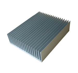 Audio amplifier aluminum extrusion heat sink with anodized black