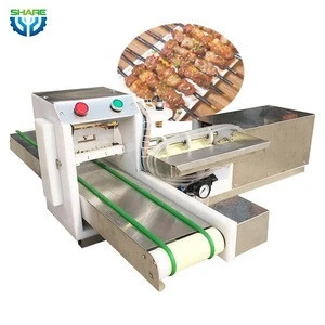 Automatic meat skewer kebab making machine quick skewer meat machine