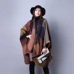 Autumn And Winter Scarf Wild Plaid Ladies Travel Shawl