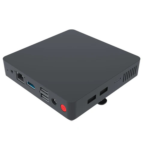 B20A Mini Computer Win11 N3350 DDR4 6GB RAM 64GB M.2 NGFF SSD Fanless Mini PC WiFi 5 BT 4.0 USB 3.2 Ethernet RJ45 LAN Mini PC