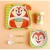 Import Baby Kids Cartoon  Bamboo Fiber Tableware Feeding Dishes Children Bowl Plate Dinner Set Dinnerware from China