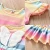 Import Baby Rainbow Stripe Princess Dress Children Girl Cotton Summer Sweet Angel Wing Skirt Clothes Kids Party Frock Girls Dresses from China