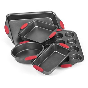 Bakeware Set Nonstick Baking Pans Set of 5 Premium Carbon Steel Bakeware Set