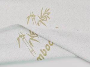 Bamboo fiber air layer knitted fabric can design custom LOGO sofa cushion latex pillow mattress cover