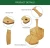 Import Bamboo Pizza Peel Paddle Serving Platter Tray&Pizza Cutter Set.12-in Pizza Serving&Cutting Board with Guided Grooves from China
