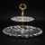 Import BAMBOO series  2 Tier crystal cake tools glass cake stand set from China