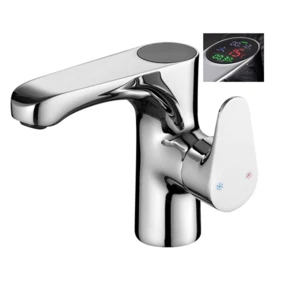 Bathroom LCD Basin faucet water temperature display basin mixer tap