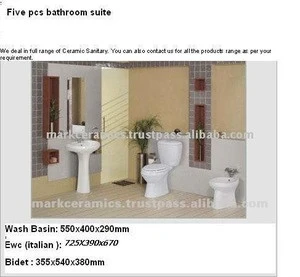 bathroom toilet suite pcs
